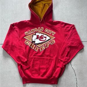 90s Vintage Kansas City Chiefs Red Hoodie Size M
